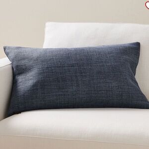 Pottery Barn Set of two Belgian Linen Lumbar Pillows in Midnight color